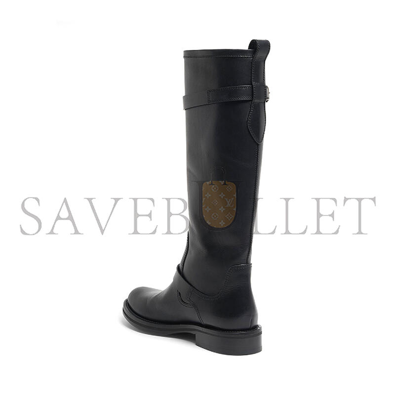 Y51 biork leather buckle biker boots